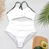 Custom Personalized Women's Front Cutout One Piece Swimsuit