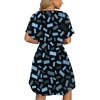 V-Neck Fitted Dress