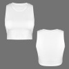 Custom Specialized Sleeveless Crop Sports Tank Tops