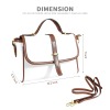 Multi-Function Leather Satchel-Brown