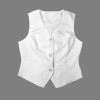 Custom Specialized Women's V-Neck Sleeveless Button Pocket Vest