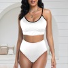 Custom Individualized Women's High Waist Two Piece Bikini Swimsuit