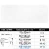 Rectangular Tablecloth 158x60inch