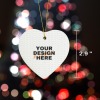 Custom Heart Ceramic Ornament