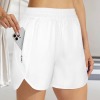 Custom Personalized Elastic High Waist Zipper Pocket Sports Shorts