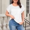 Custom Individualized Women's Round Neck Pocket T-Shirts