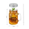 Custom Mason Jar Mug with Handle(16oz)