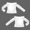 Custom Personalized Women's Off Shoulder Double Lined Long Sleeve T Shirts