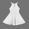Custom Personalized Girls Sleeveless Halter Dress