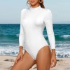All-Over Print Women's Backless Long Sleeve One-Piece Swimsuit