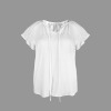 Custom Specialized Women's V-Neck Drawstring Blouse Tops