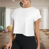 Custom Personalized Women's Crop Split Back Sports Tops