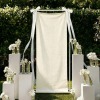 Cotton Linen Tapestry with Satin Ribbons 20x63inch|Ship From USA