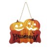 Wooden Halloween Door Sign with Light