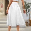 Custom Personalized Women's Elastic Waist Pocket Maxi Skirt