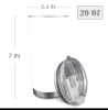 Custom 20oz Mobile Tumbler with Clear Slide Lid