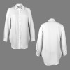Custom Specialized Women's Lapel Split Button Front Long Sleeve Shirt