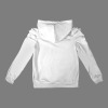 Custom Specialized Women's Pleated Puff Sleeve Hooded Fleece Sweatshirt