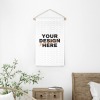 Custom Cotton Linen Hanging Poster