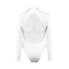 All-Over Print Women's Backless Long Sleeve One-Piece Swimsuit