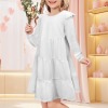 Custom Personalized Ruffle Long Sleeve Tiered Girls Dress