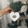 Custom Heart Ceramic Ornament
