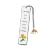 Color Printed Stainless Steel Bookmark