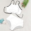 Custom Individualized Women's Cross Back Two Piece Bikini Swimsuit