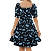 Square-Neck Pleated Dress
