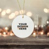 Custom Round Ceramic Ornament