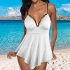 Custom Individualized Women's V-Neck Tankini Set