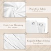 Peach Skin Tapestry with Satin Ribbons 24x75inch|Ship From USA
