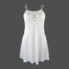 Custom Individualized Women's Zipper O Ring Buckle Pocket Causal Dress