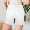 Custom Individualized Women's Button Zipper Side Pockets High Waist Shorts