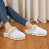 Custom Women's Fur Trim Thick-Sole Indoor Slippers