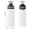 Insulated Water Bottle with Dual-Use Lid (18oz)
