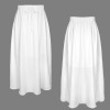Custom Personalized Women's Tie Front Pleated High Waist Maxi Skirts