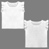 Custom Personalized Girls Ruffle Sleeve Tops