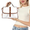 Multi-Function Leather Satchel-Brown
