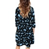 Short-Sleeved V-Neck Shirt Dress