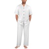 All Over Print Men's V-Neck Pajama Set