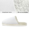 Custon Men's Fur Lined Thick-Sole Indoor Slippers