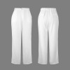 Custom Individualized Women's Button Pocket Wide Leg Pants