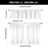 Custom Window Curtain Tiers and Valance Set