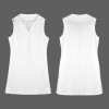 Custom Specialized Women's Sleeveless Lapel Collar Dress