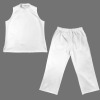 Custom Personalized Women's Sleeveless Mock Neck Top & Wide Leg Cropped Pants Set
