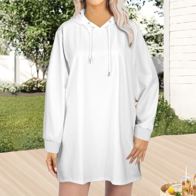 Women's All Over Print Hoodie Mini Dress