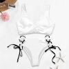 Custom Personalized Women's Wrap Front & Tie Side Bikini Set Two Piece Swimsuit