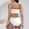 Custom Individualized Women's High Waist Two Piece Bikini Swimsuit