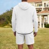 All Over Print Men's Lightweight Sun Hoodie & Shorts Set
